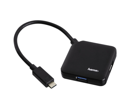 Hub USB Hama HUB 1:4 USB HAMA 3.0 TYP C CZARNY#